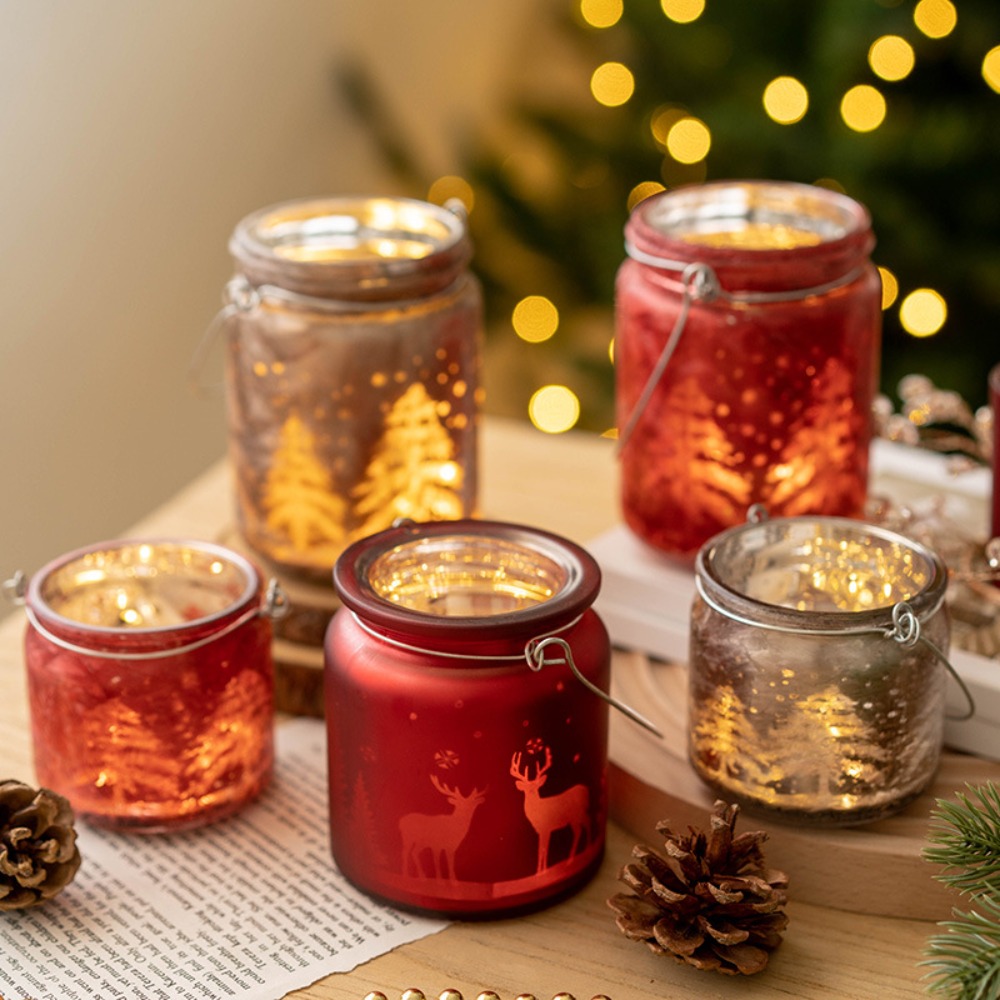 Candle Glass Supplies - 電気メッキガラスキャンドルホルダー,空のカップ,キャンドルホルダー,家庭,オフィス,装飾,キャンドルホルダー用品