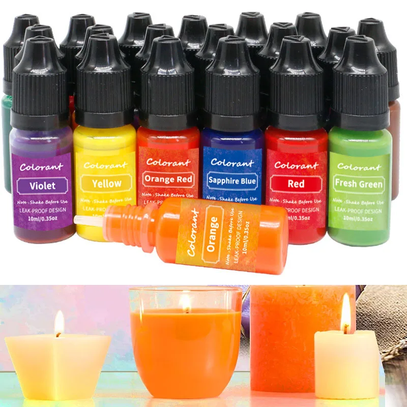 Candle Supplies Bulk - 20 色高濃度手作りキャンドル石鹸カラーエッセンス大豆ワックス顔料アロマキャンドル顔料染料 DIY 材料