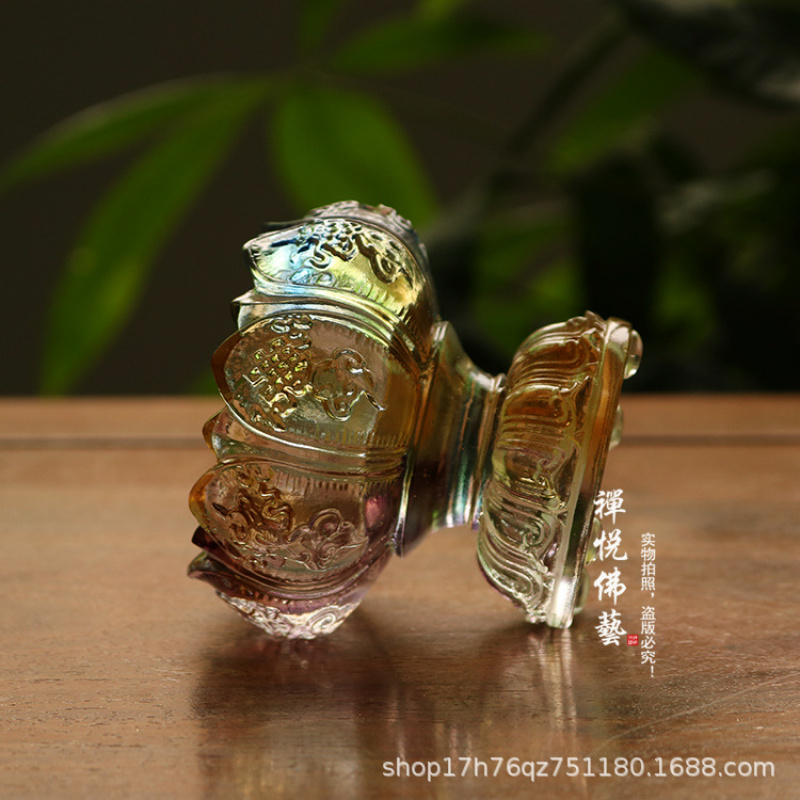 ガラス製富蓮八吉祥キャンドルホルダー仏具タングステンオイルラ - Candle Glass Supplies のレビューと価格