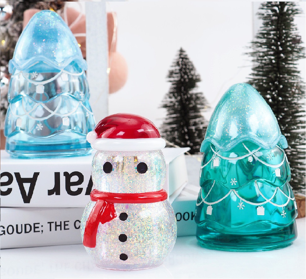 エポキシ樹脂のクリスマス収納ジャー,型,雪だるま,クリスマス - Candle Supplies Jars のレビューと価格