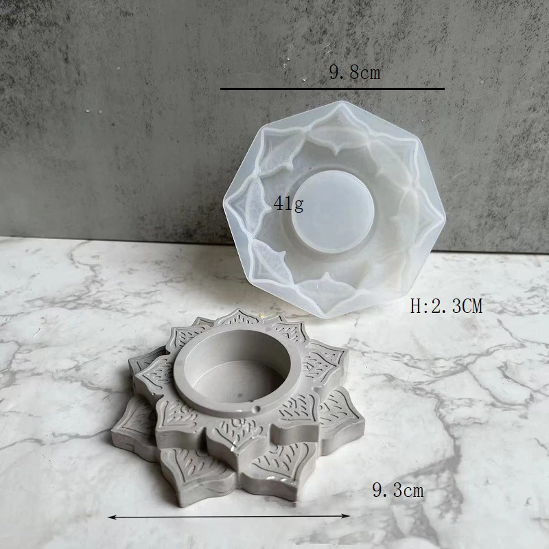コンクリートキャンドルジャーシリコーン型ラウンドロータスキャ - Candle Supplies Jars のレビューと価格