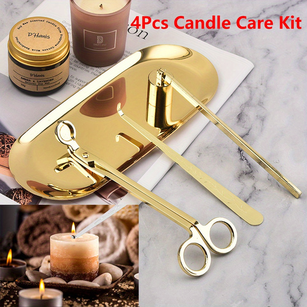 4 ピース/セット高級キャンドルケアキットステンレス鋼芯トリ - Candle Making Supplies Online のレビューと価格