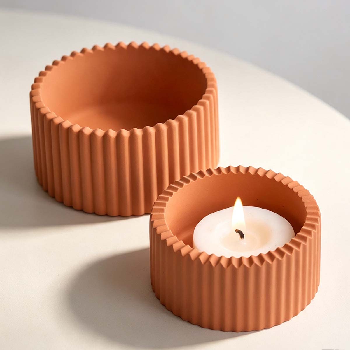 丸型ストライプキャンドルジャー用シリコンモールド DIY手作 - Candle Supplies Jars のレビューと価格