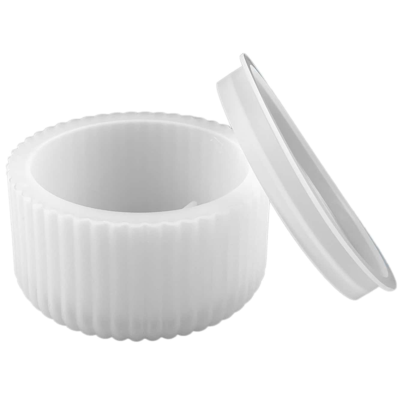 DIYストライプ収納ボックスシリコンモールド 蓋付き 手作り - Candle Supplies Jars のレビューと価格