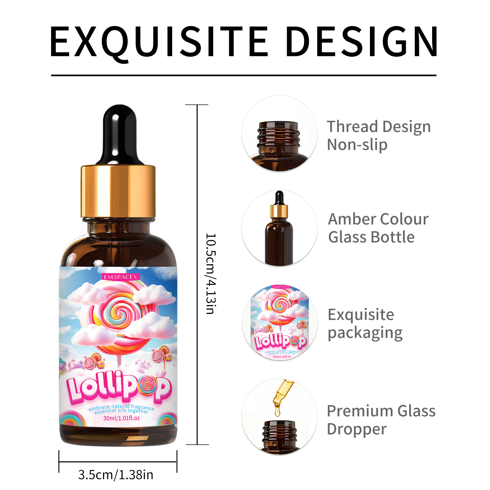 30ml ロリポップエッセンシャルオイル 香り付き車用芳香剤 - Candle Making Supplies Fragrance Oils のレビューと価格