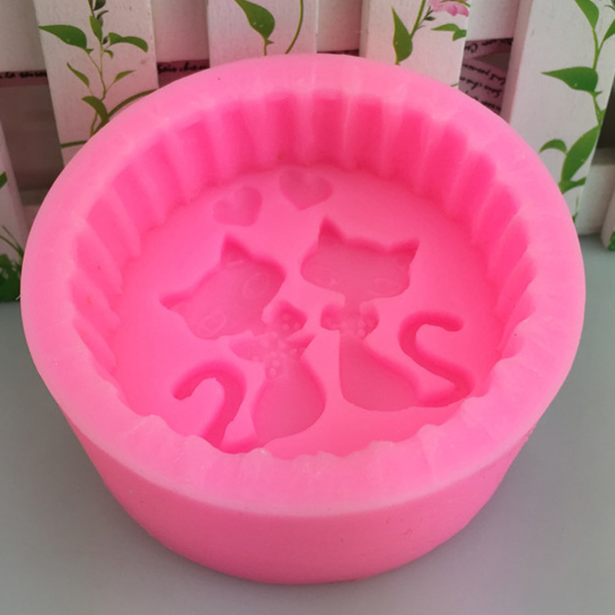 1ピースシリコン製猫型石鹸型 - 丸型DIYキャンドル作成型 - Candle Supplies Storage のレビューと価格