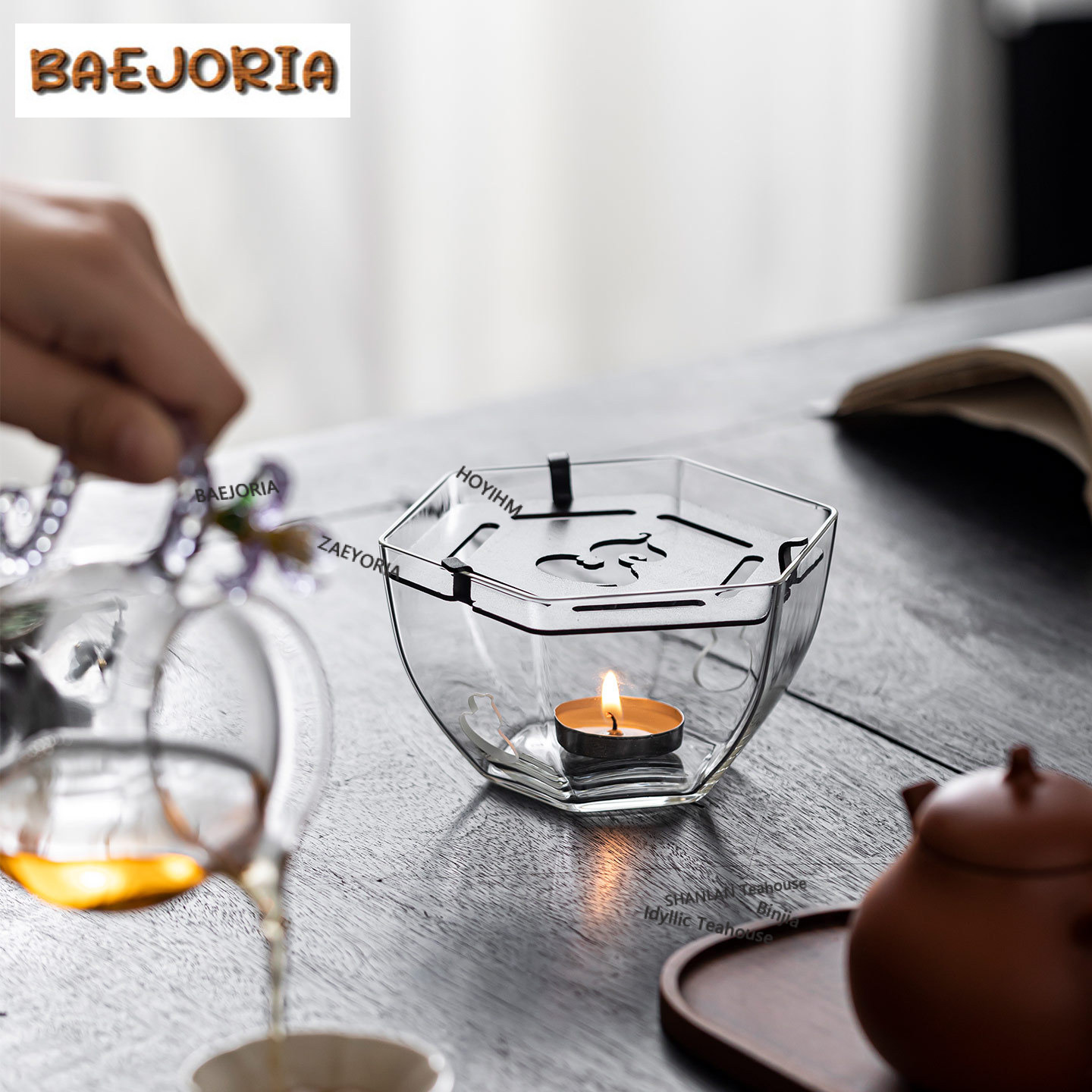 六角形のひょうたん型ガラスティーウォーマーホルダーキャンドル - Candle Glass Supplies のレビューと価格