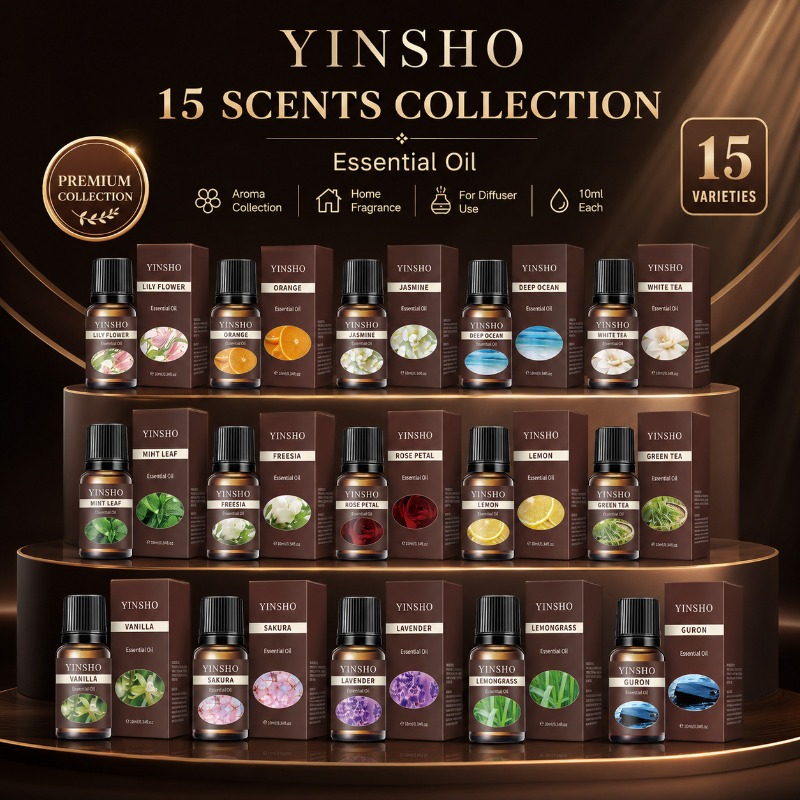 フレグランスエッセンシャルオイルセット 15個入り 10ml - Candle Making Supplies Fragrance Oils のレビューと価格