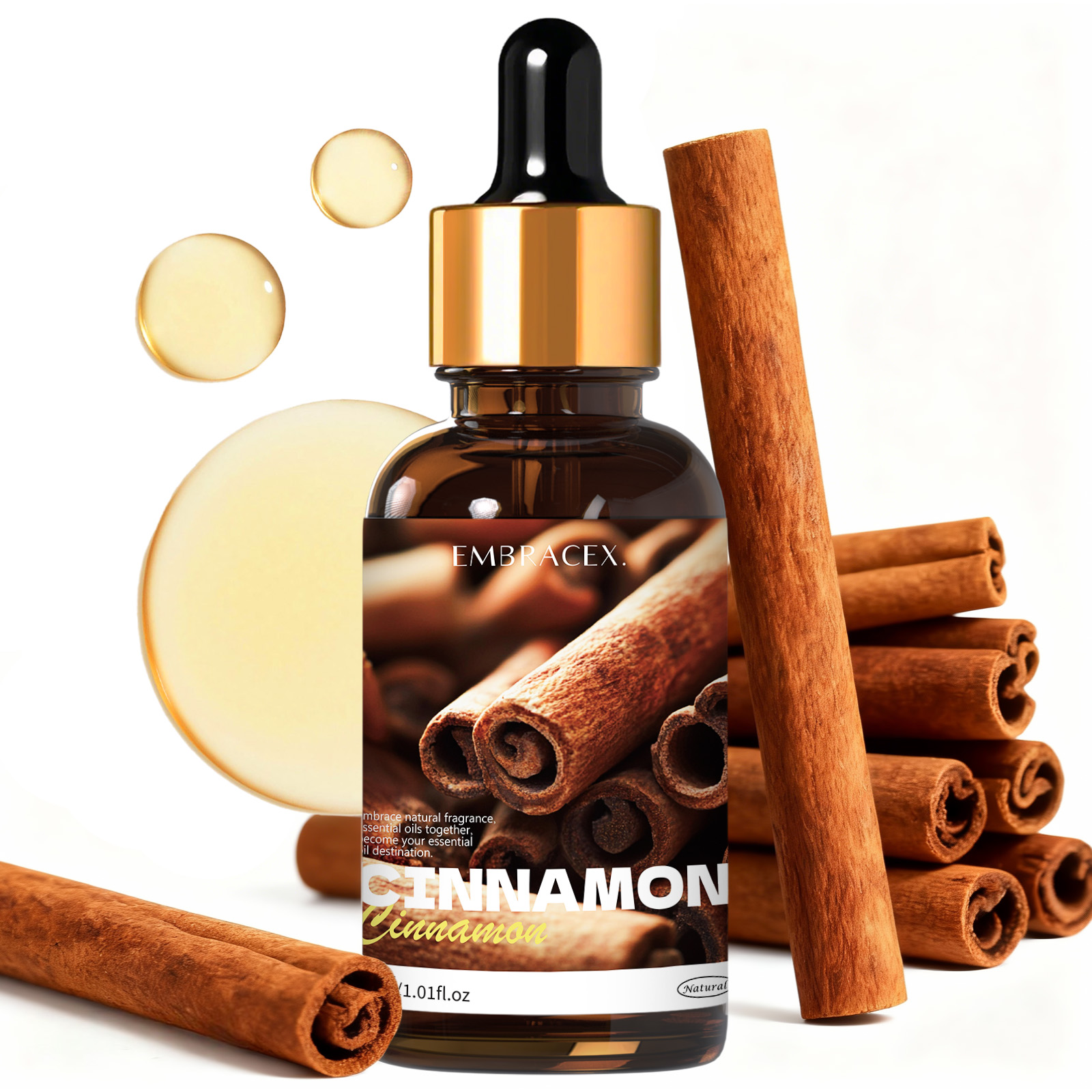 30ml シナモン純植物エッセンシャルオイル 車用アクセサリ - Candle Making Supplies Fragrance Oils のレビューと価格