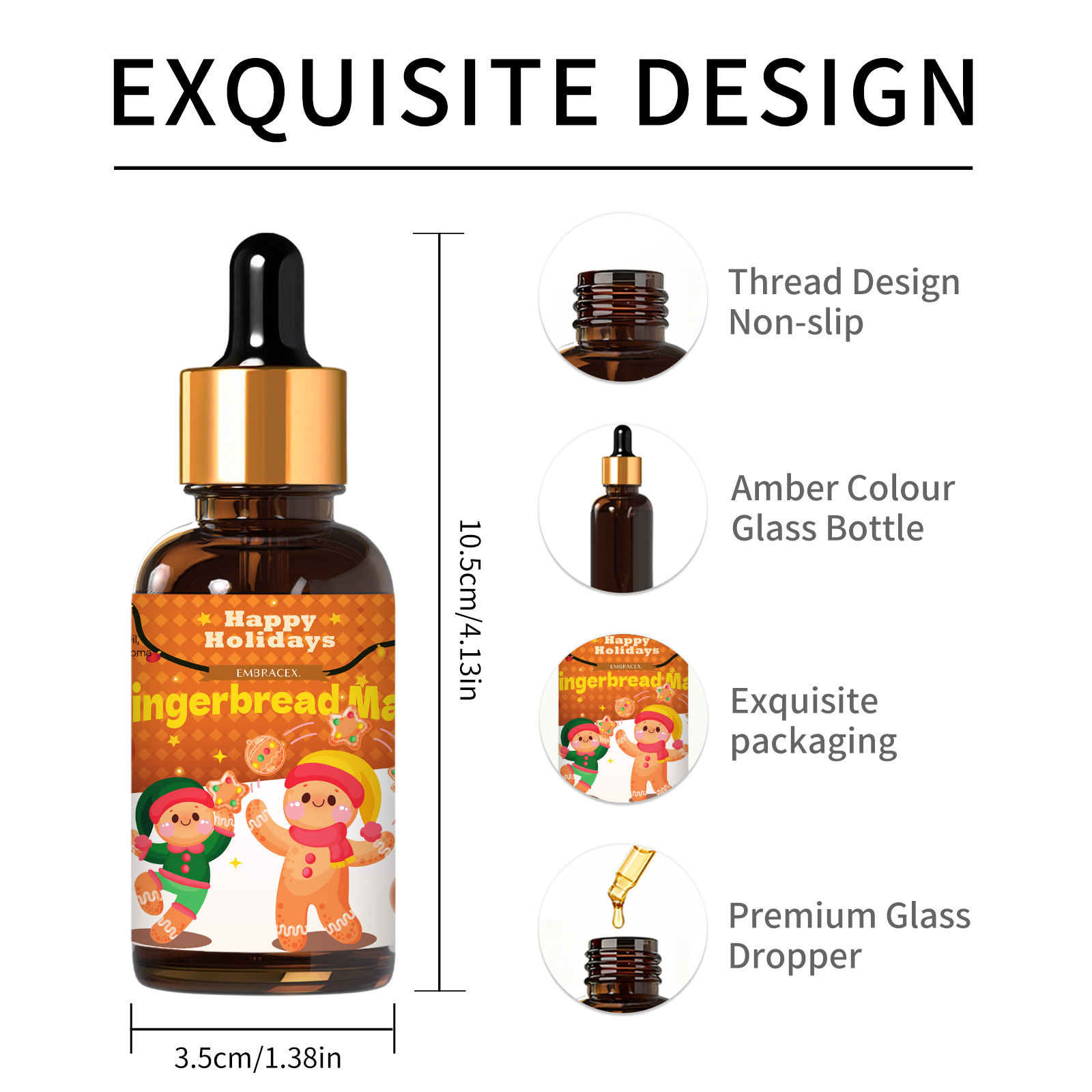 30mlジンジャーブレッドマンフレグランスオイル、車用アクセ - Candle Making Supplies Fragrance Oils のレビューと価格