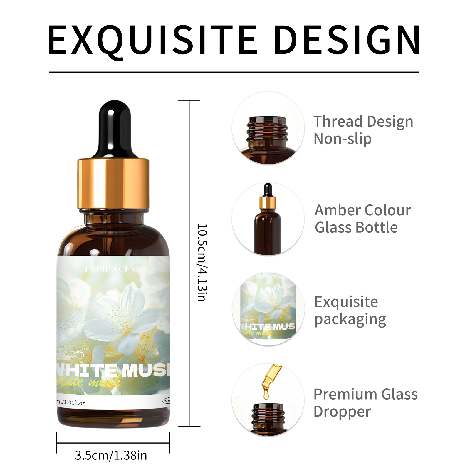 30ml ホワイトムスクフレグランスオイル 車用アクセサリー - Candle Making Supplies Fragrance Oils のレビューと価格