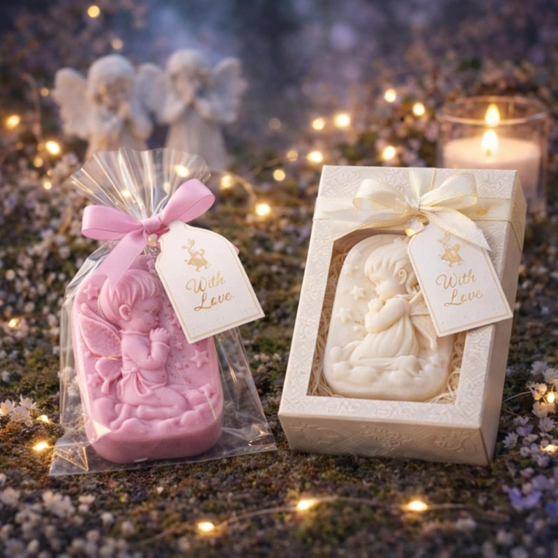 天使のシリコンモールド、石鹸作り用品、祈る妖精の赤ちゃんデザ - Candle Supplies Storage のレビューと価格