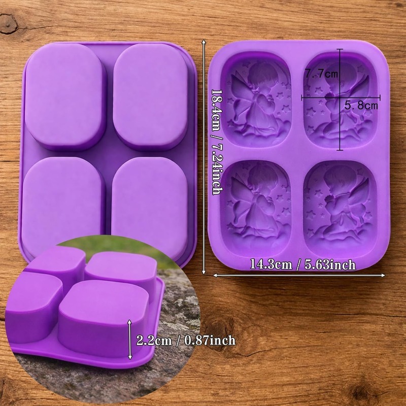 天使のシリコンモールド、石鹸作り用品、祈る妖精の赤ちゃんデザ - Candle Supplies Storage のレビューと価格