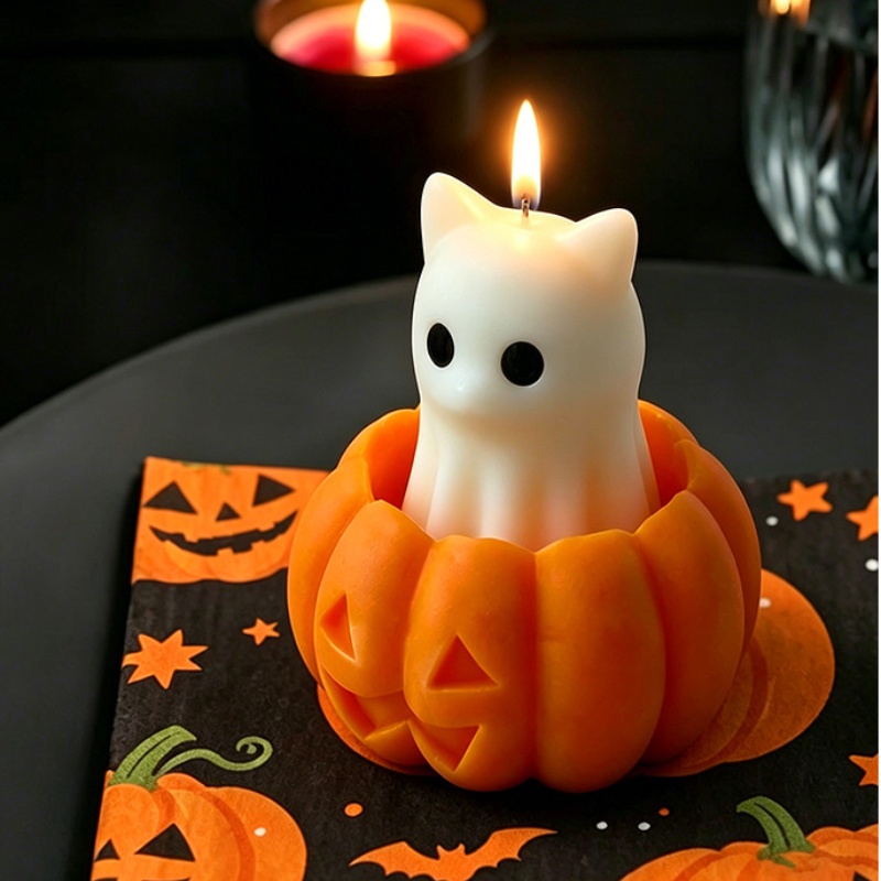 ハロウィンアニマルスプークアロマキャンドルシリコンモールドD - Candle Supplies Jars のレビューと価格