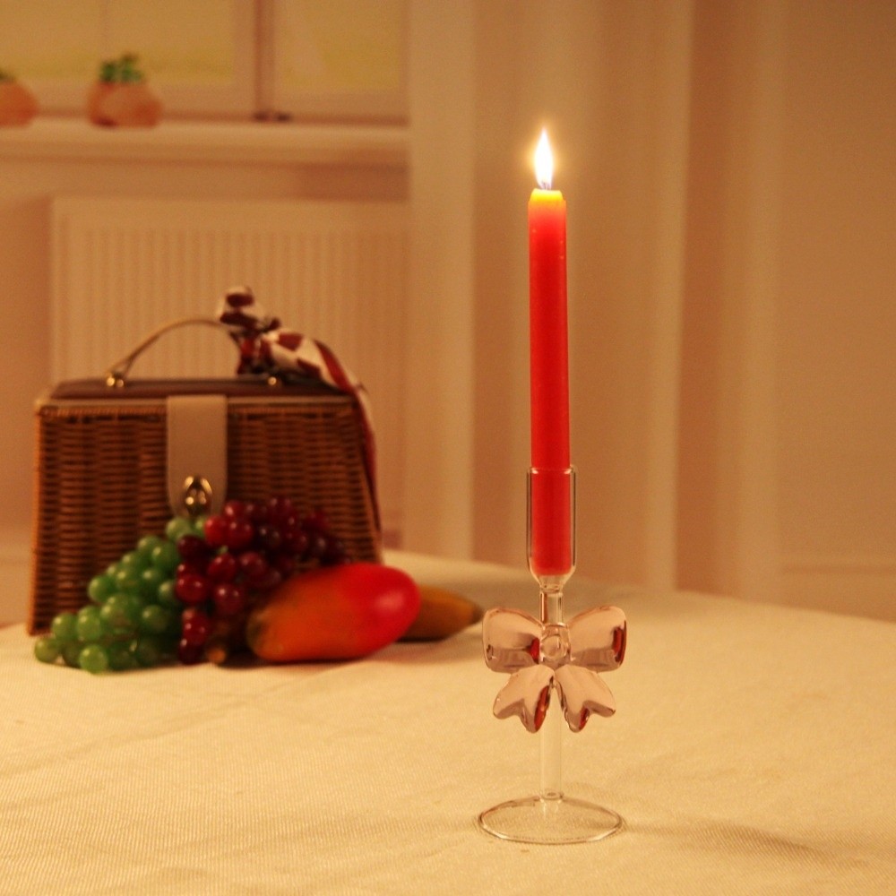 クリアボウキャンドルホルダー背の高いガラス製パーティー用品キ - Candle Glass Supplies のレビューと価格