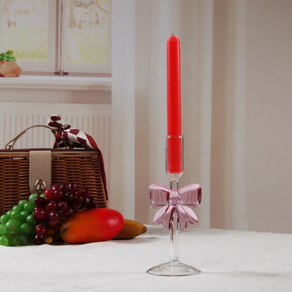クリアボウキャンドルホルダー背の高いガラス製パーティー用品キ - Candle Glass Supplies のレビューと価格